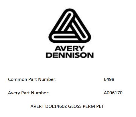 60IN AVERY DOL1460Z 3D GLOSS - Avery DOL1400Z Series Clear Laminate Vinyl Films